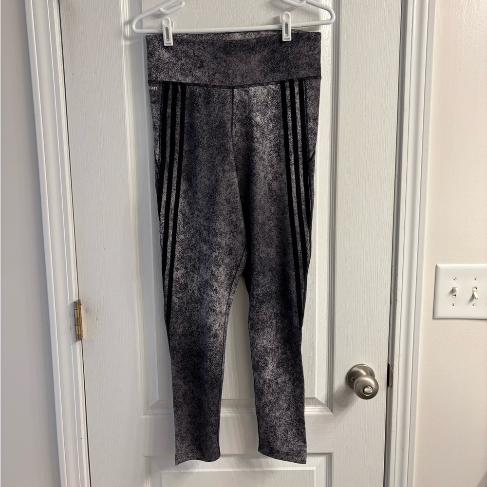 Adidas Aeroready Black and Gray Leggings sz M